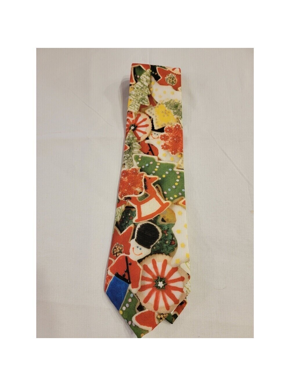 Vintage 1998 Ralph Marlin Christmas Cookies Men's Tie